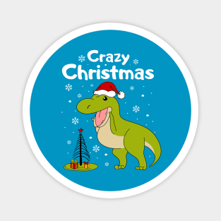 Dinosaur and сhristmas tree Magnet